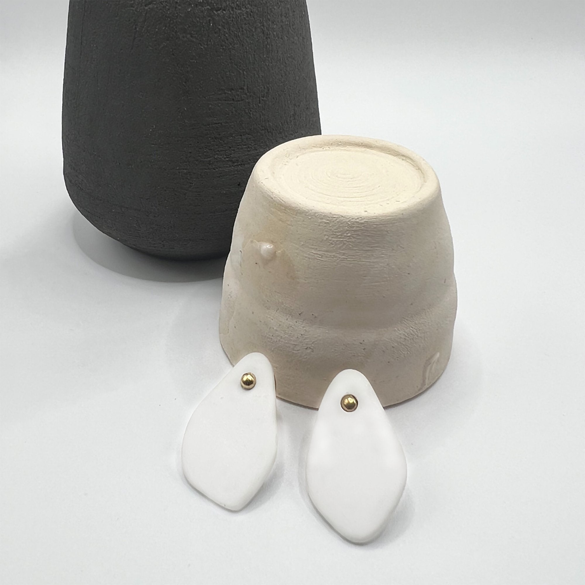 Attached | Porcelain Earrings - the elementhal